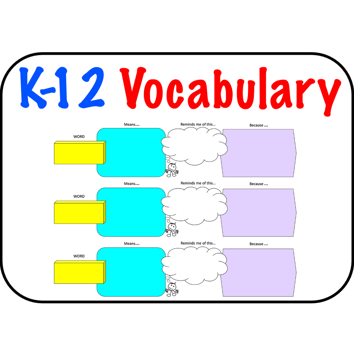 K-12 Graphic Organizers for Vocabulary