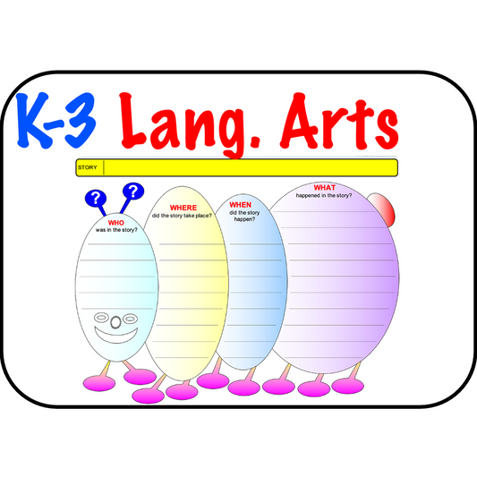 K-3 Graphic Organizers for Language Arts